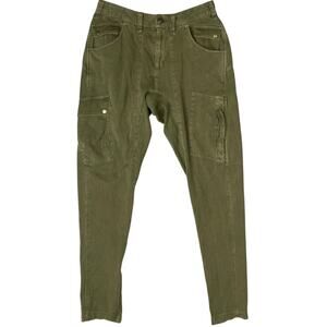 Free People Rule Breaker Utility Cargo Pants Olive Size 4 (NWOT)